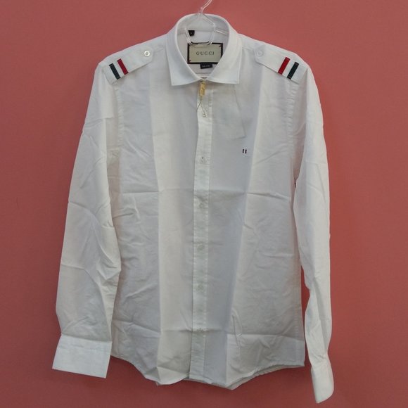 gucci white button up